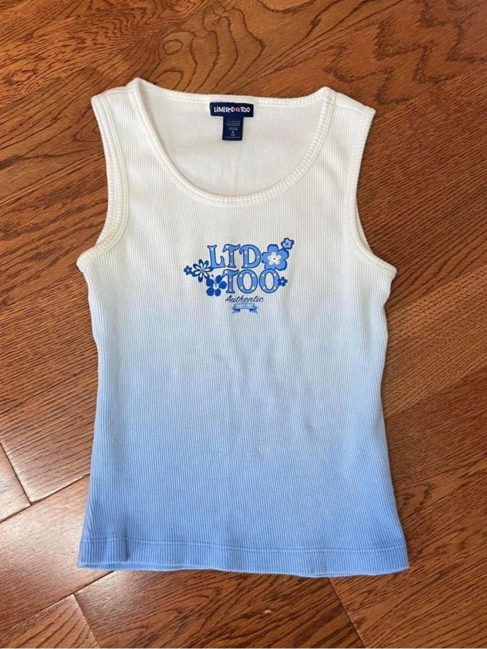 Vintage Y2K blue cotton tank top by Limited Too